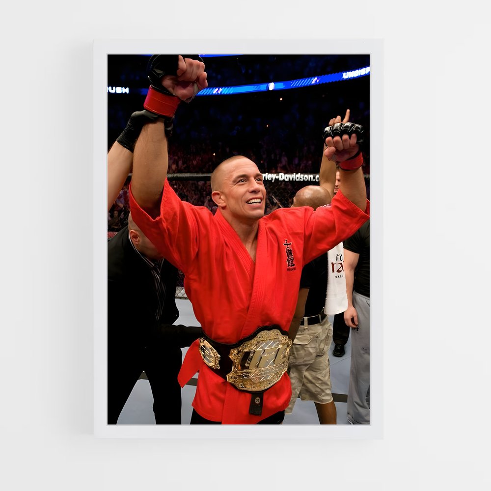 Poster La Victoire de GSP – affiche MMA (vue 3)